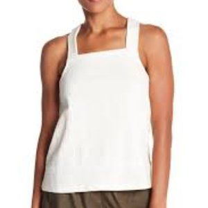 Madewell criss cross white tank top size medium